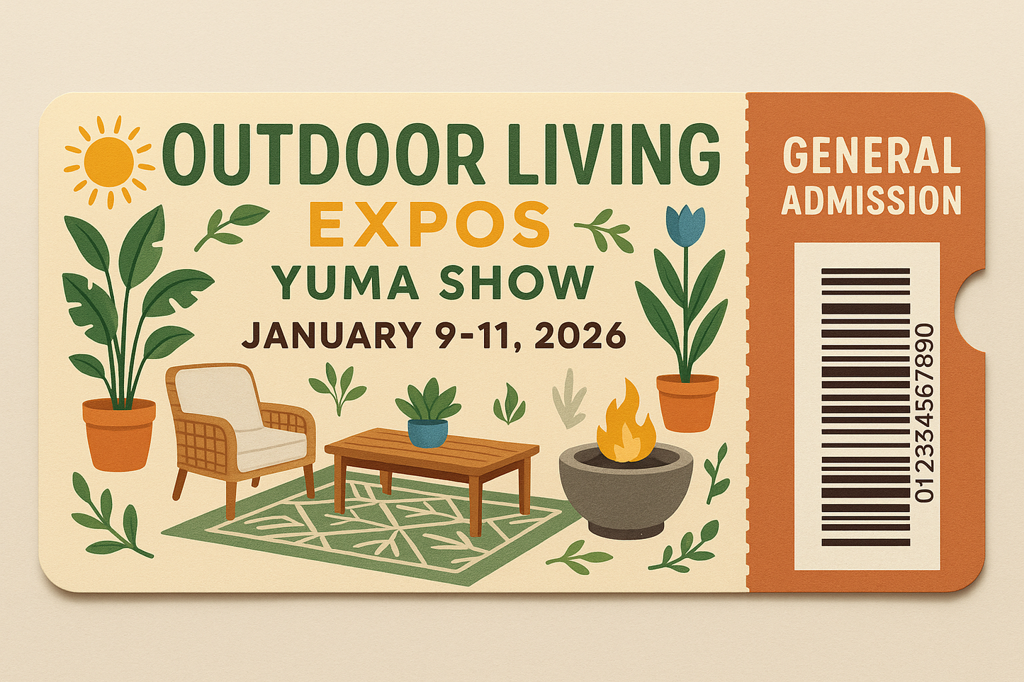 General Admission Ticket for Outdoor Living Expos, Yuma Show